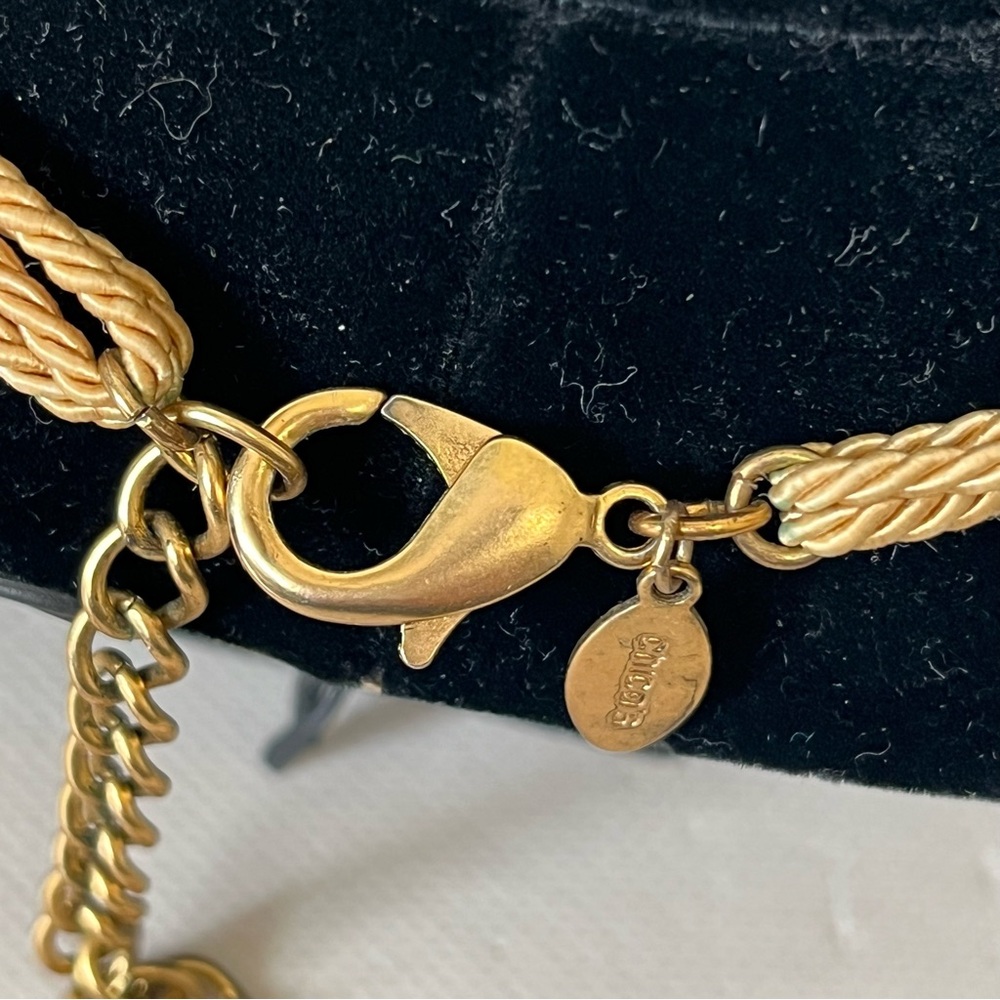 Chico’s Chunky Multi Color Statement Necklace Gol… - image 4